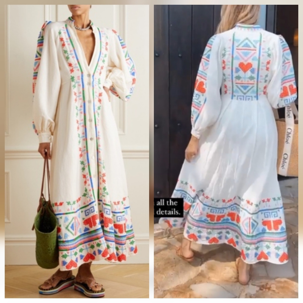 Farm Rio Embroidery Maxidress - Picture 2 of 9